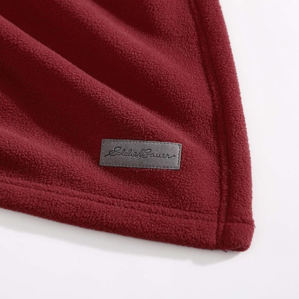 Eddie Bauer UltraPlush Collection Throw BlanketReversible Sherpa Fleece Cover Soft amp Cozy Perfect for Bed or Couch BlueLight GreyThrow RedDark Smoke