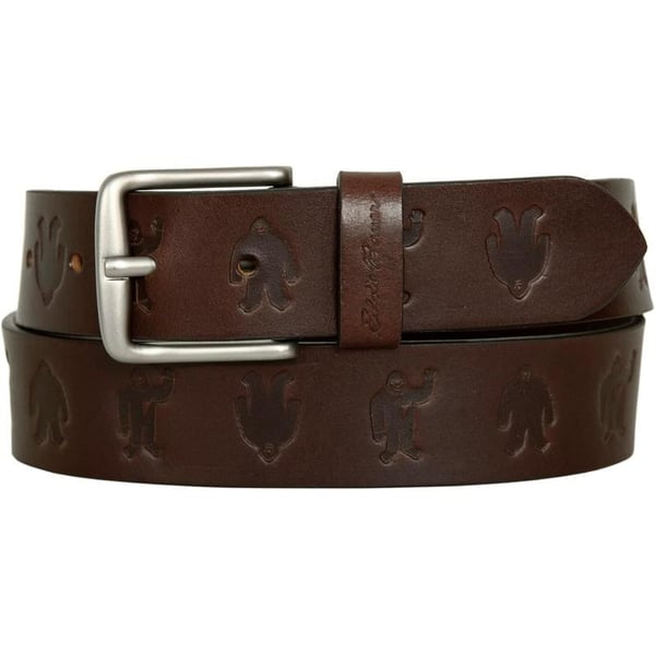 Eddie Bauer Embossed Sasquatch Harness Leather BeltEddie Bauer Embossed Sasquatch Harness Leather Belt