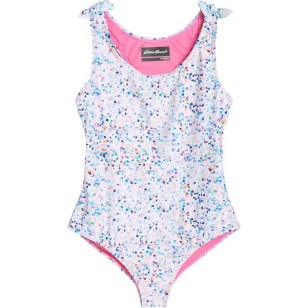 Eddie Bauer Girls OnePiece Swimsuit  UPF 50 Quick Dry OnePiece Bathing Suit for Girls SXLBright White