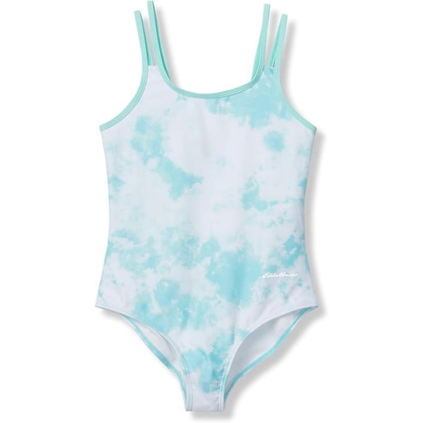 Eddie Bauer Girls OnePiece Swimsuit  UPF 50 Quick Dry OnePiece Bathing Suit for Girls SXLTie Dye