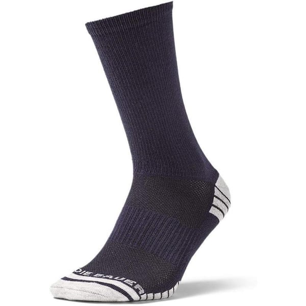 Eddie Bauer Mens Active Pro COOLMAX Crew SocksAtlantic