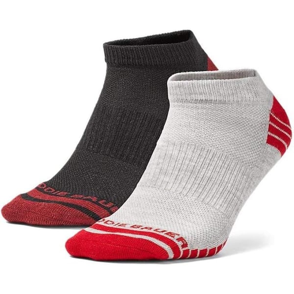 Eddie Bauer Mens Active Pro COOLMAX Low Socks  2 PackCardinal