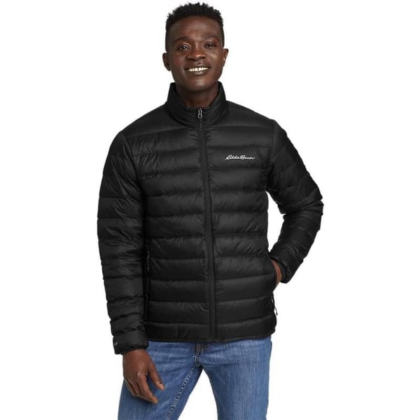 Eddie Bauer Mens CirrusLite Down JacketBlack Recycled Recycled