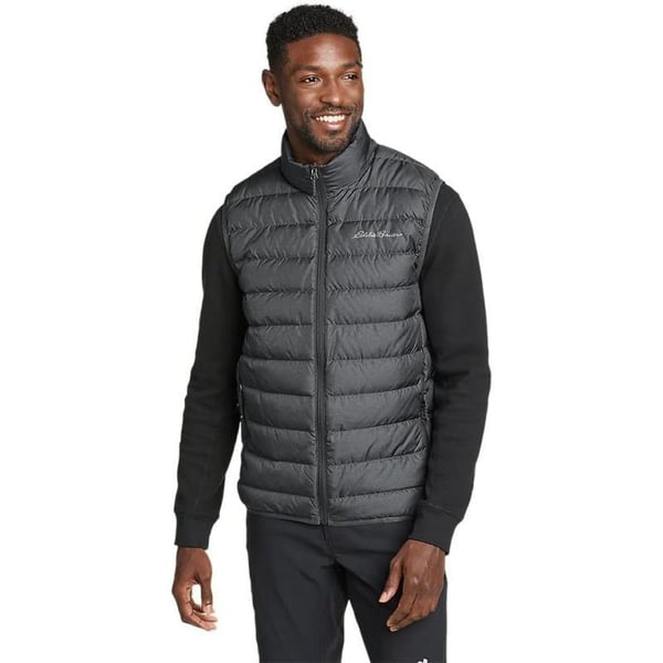 Eddie Bauer Mens CirrusLite Down VestDk Smoke Htr Recycled