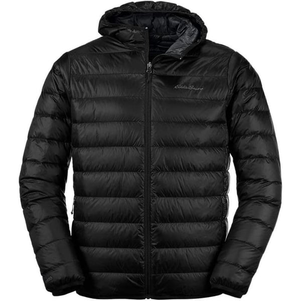 Eddie Bauer Mens CirrusLite Hooded Down JacketRegular Black