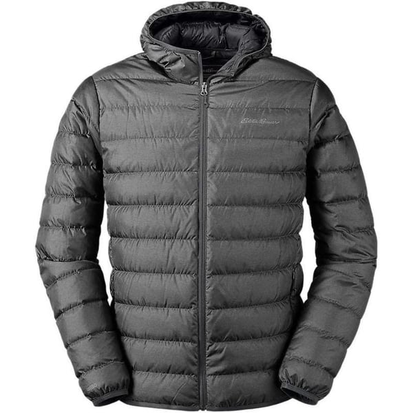 Eddie Bauer Mens CirrusLite Hooded Down JacketRegular Dark Smoke