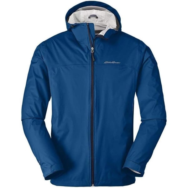 Eddie Bauer Mens Cloud Cap Rain JacketTrue Blue