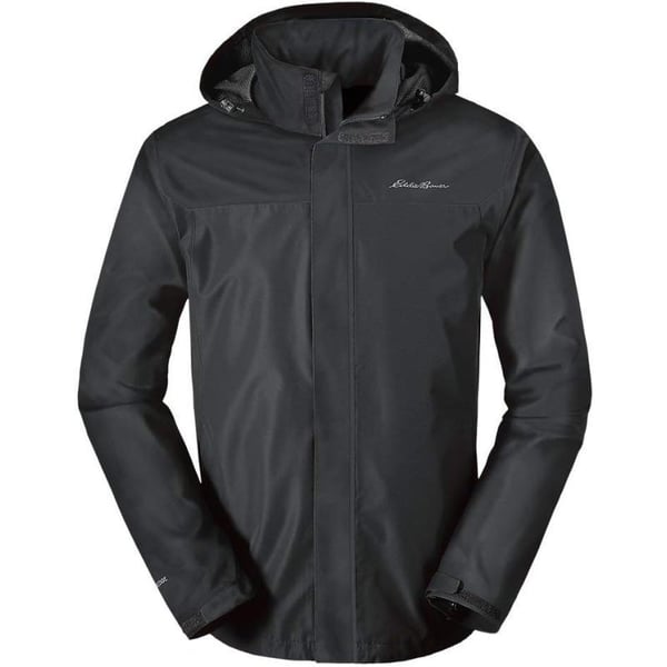 Eddie Bauer Mens Packable Rainfoil JacketDark Smoke