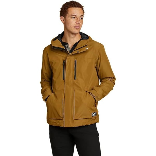 Eddie Bauer Mens Rainfoil Utility JacketAntique Bronze