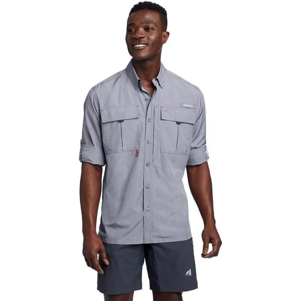 Eddie Bauer Mens UPF Guide 20 LongSleeve ShirtDusted Indigo