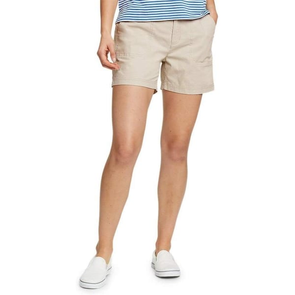 Eddie Bauer Womens Adventurer Stretch Ripstop ShortsTall Pumice