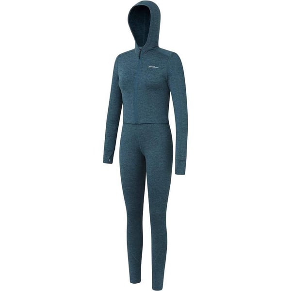 Eddie Bauer Womens Brushed CatsuitDark Teal Heather