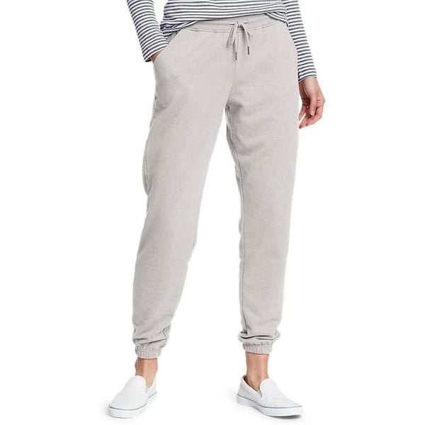 Eddie Bauer Womens Camp Fleece Jogger PantsLt Htr Gray