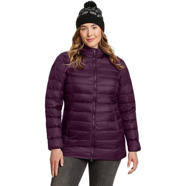 Eddie Bauer Womens CirrusLite Down ParkaDeep Eggplant Recycled