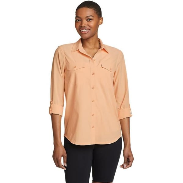 Eddie Bauer Womens Departure 20 LongSleeve ShirtMelon