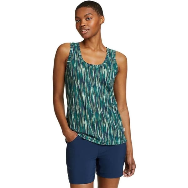 Eddie Bauer Womens Everday Essentials Tank Top  PrintPetite Dusty Jade