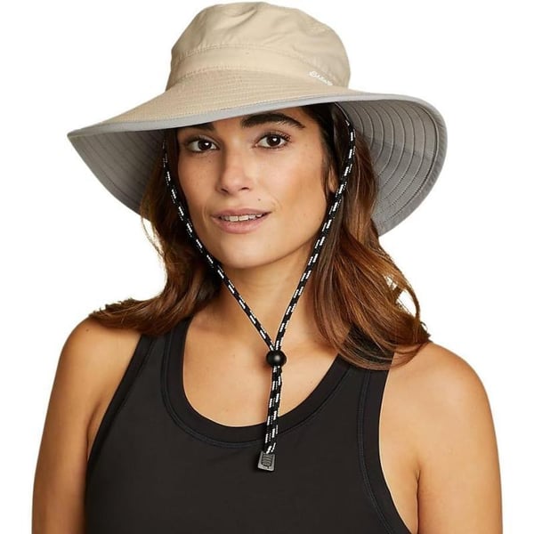 Eddie Bauer Womens Exploration UPF Wide Brim HatPutty