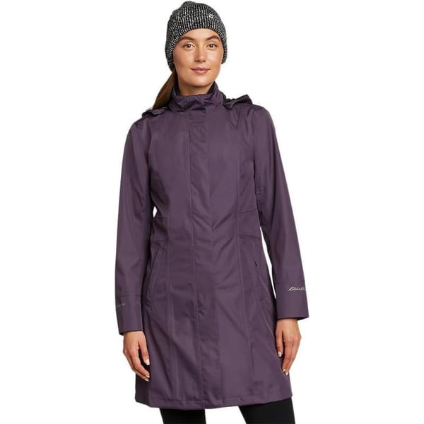 Eddie Bauer Womens Girl on the Go Trench CoatTall Grape