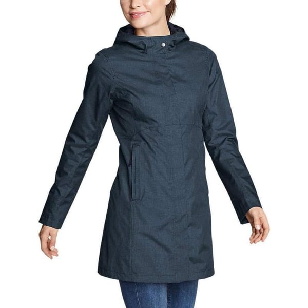 Eddie Bauer Womens Mackenzie Trench Coat Navy Regular LEddie Bauer Womens Mackenzie Trench Coat Navy Regular L