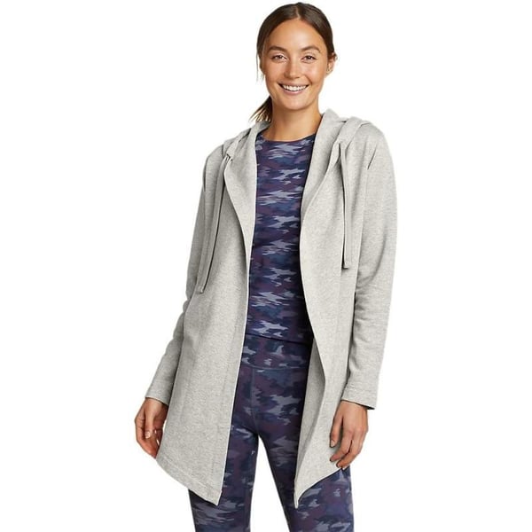 Eddie Bauer Womens Motion Cozy Camp Open WrapTall Heather Gray