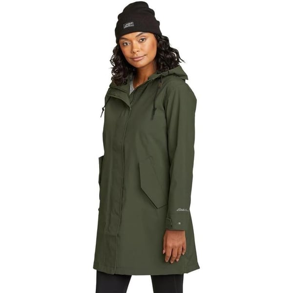 Eddie Bauer Womens Port Townsend TrenchDark Loden