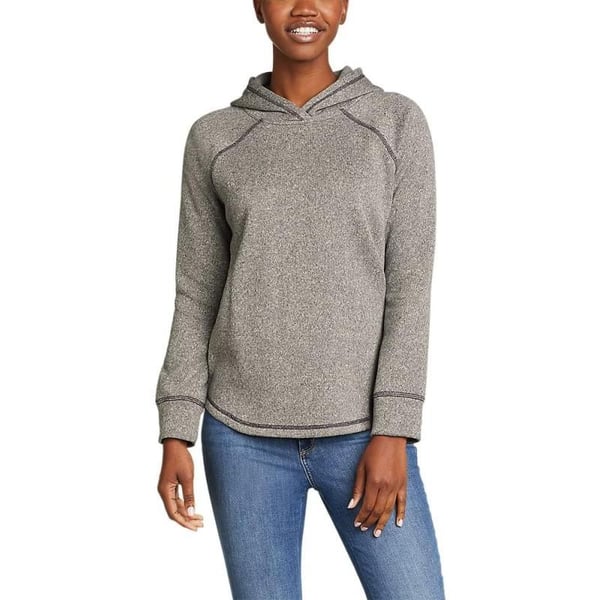 Eddie Bauer Womens Radiator Sweater Fleece HoodieGray