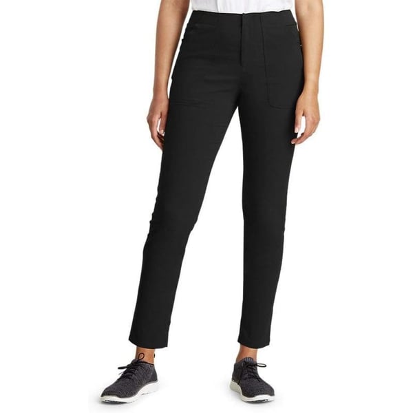 Eddie Bauer Womens Sightscape Horizon Slim Straight Ankle PantsTall Black