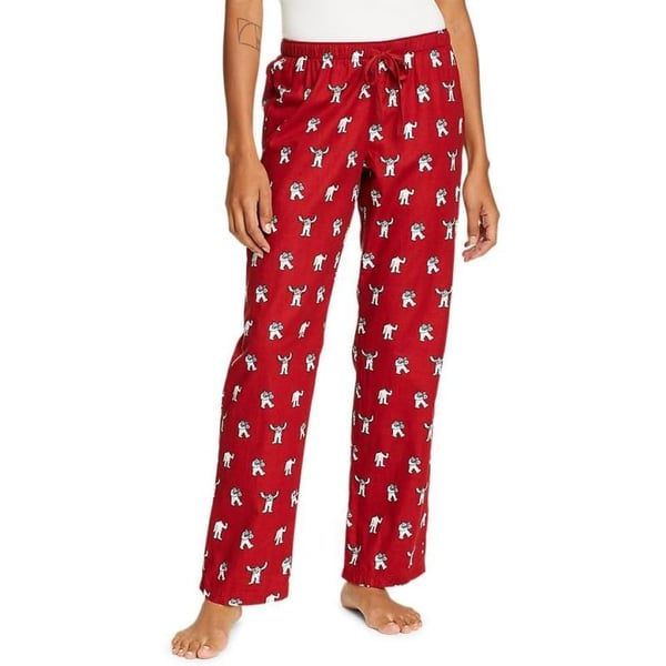 Eddie Bauer Womens Stines Favorite Flannel Sleep PantsRegular Holly Red