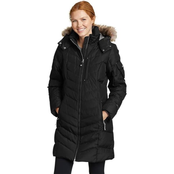 Eddie Bauer Womens Sun Valley Down ParkaTall Black