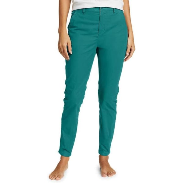 Eddie Bauer Womens Voyager HighRise Chino Slim PantsRegular Stream