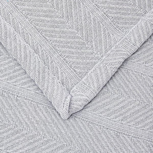 Eddie Bauer  Queen Blanket Lightweight Cotton Bedding Home Decor for All Seasons Herringbone Bone QueenChrome