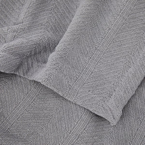 Eddie Bauer  Queen Blanket Lightweight Cotton Bedding Home Decor for All Seasons Herringbone Bone QueenChrome