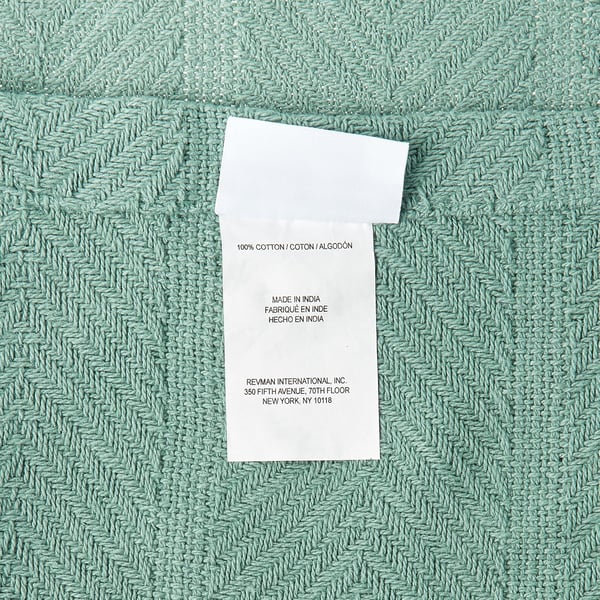 Eddie Bauer  Queen Blanket Lightweight Cotton Bedding Home Decor for All Seasons Herringbone Bone QueenGreen