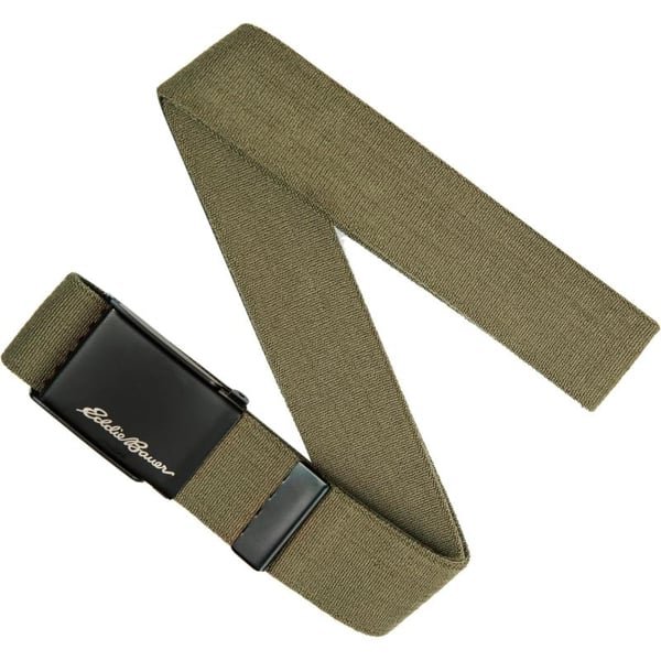 imageEddie Bauer Mens Backcountry BeltActive Stretch Webbing with Military Clamp BuckleGreen