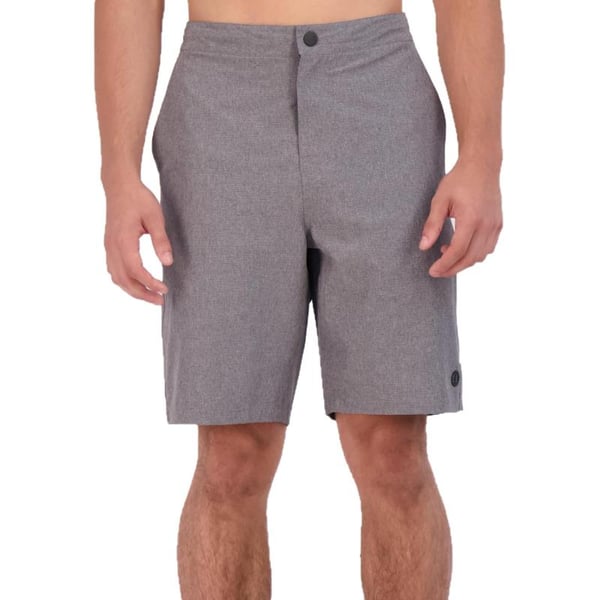 imageEddie Bauer Mens Hybrid SPF 50 Swim Trunks 9quot Inseam Perfect Blend of Comfort Stretch ampamp Protection for Outdoor EnthusiastsGrey Heather