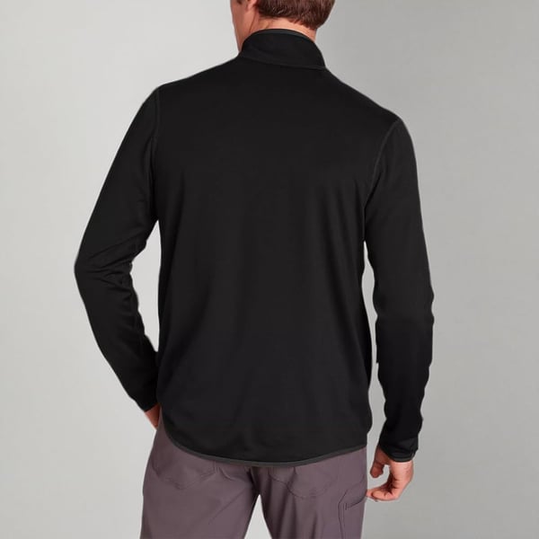 imageEddie Bauer Mens Activator Grid LongSleeve FullZip FleeceBlack