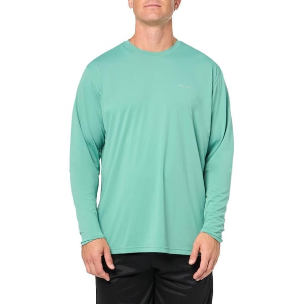 imageEddie Bauer Mens UPF LongSleeve Crew Neck TShirtBeach Glass