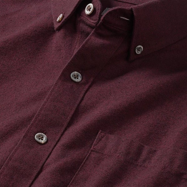 imageEddie Bauer Mens Eddies Favorite Flannel Classic Fit Shirt  SolidBurgundy