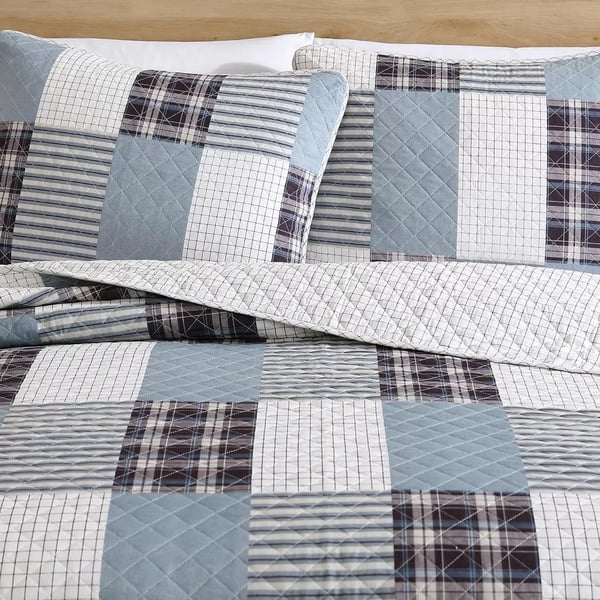 imageEddie Bauer  Twin Quilt Set Reversible Cotton Bedding with Matching Sham Home Decor for All Seasons Camano Island Plum TwinCamano Island Plum