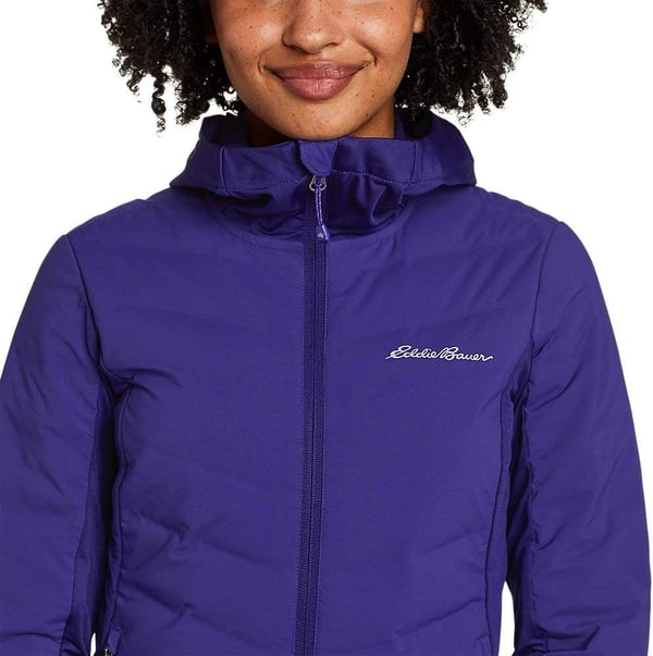 Eddie Bauer Womens MotionLoft Hybrid Down JacketRegular Deep Eggplant