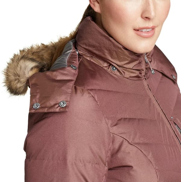 Eddie Bauer Womens Sun Valley Down ParkaPlus Misty Rose