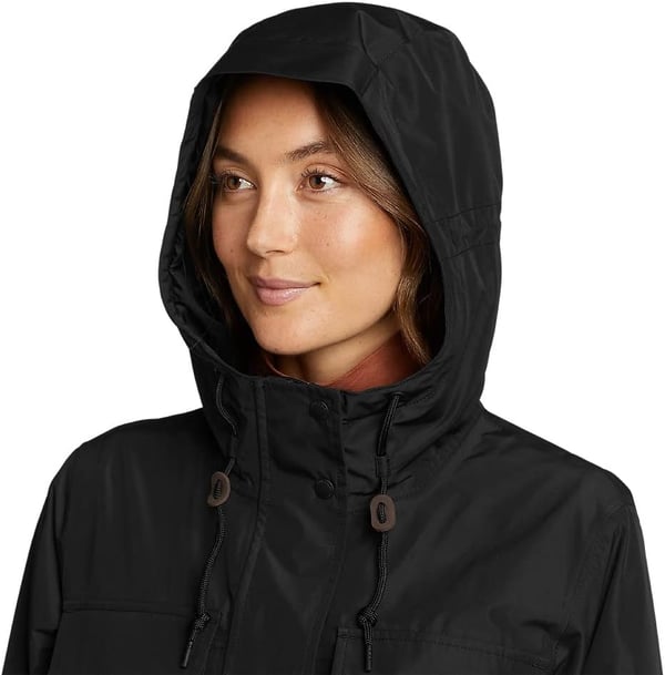 Eddie Bauer Womens Rainfoil Utility JacketRegular Black