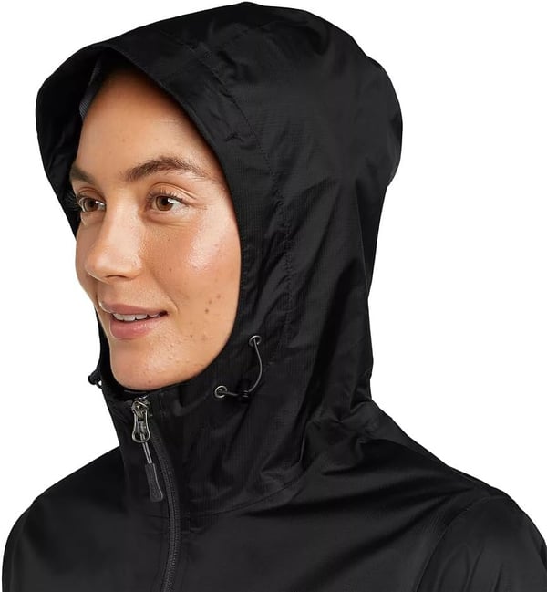 Eddie Bauer Womens Size Cloud Cap Rain JacketPlusBlack