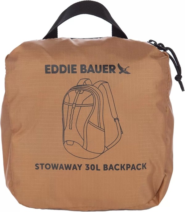 imageEddie Bauer Stowaway Packable BackpackMade from Ripstop Polyester Onyx 30LTobacco