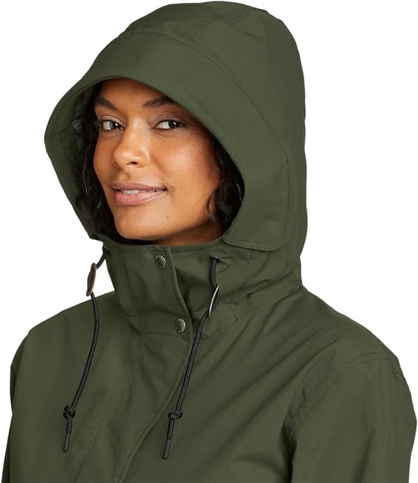 Eddie Bauer Womens Port Townsend Trench CoatDark Loden