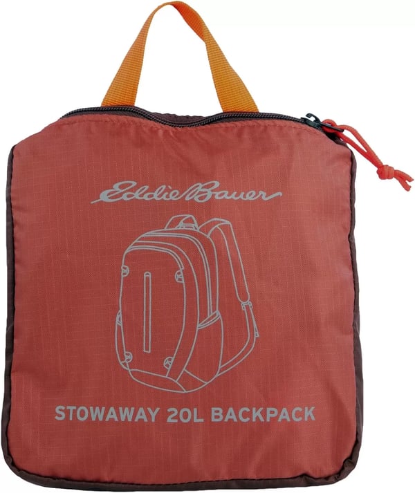 imageEddie Bauer Stowaway Packable BackpackMade from Ripstop Polyester Onyx 30LMaroon