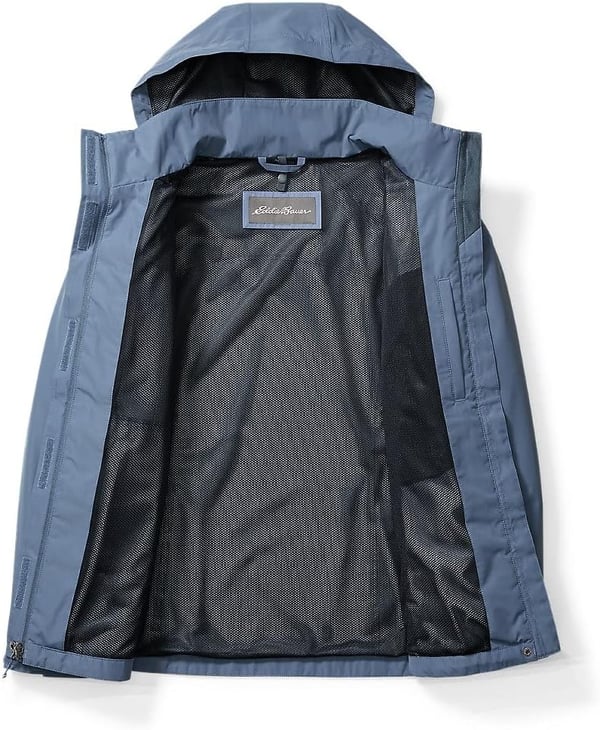 Eddie Bauer Womens Packable Rainfoil JacketRegular Blue Haze Recycled