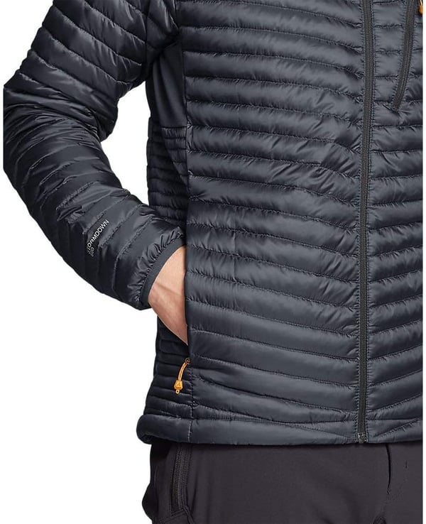 Eddie Bauer Mens MicroTherm 20 Down JacketRegular Black