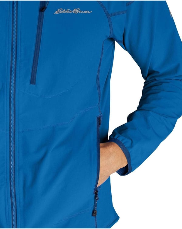 Eddie Bauer Mens Sandstone Soft Shell Jacket Ascent Blue Regular MEddie Bauer Mens Sandstone Soft Shell Jacket Ascent Blue Regular M