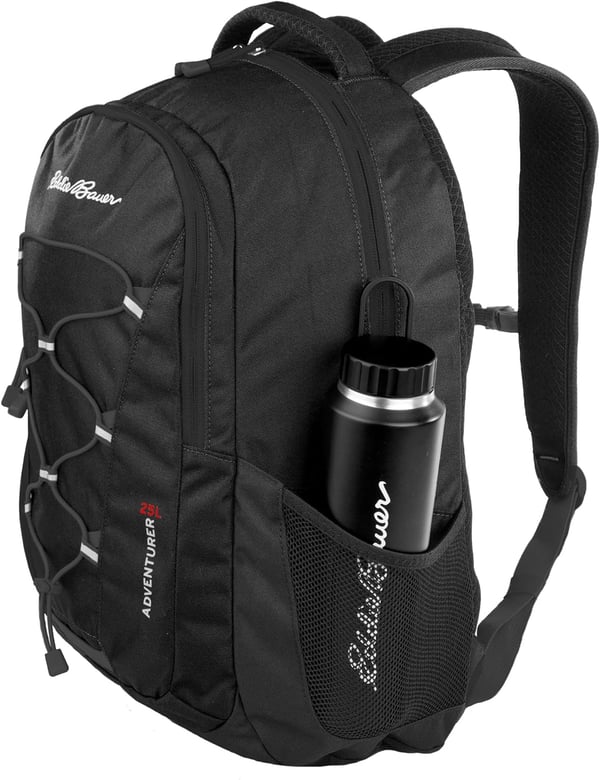 Eddie Bauer Adventurer Trail 30L Backpack wHydration Sleeve BlackBlack Adventurer 25l Daypack